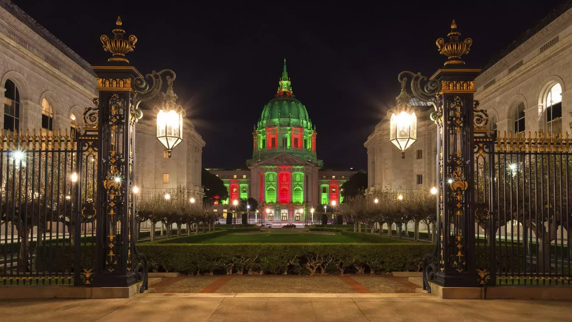 延边 de São Francisco iluminada 去的s feriados.