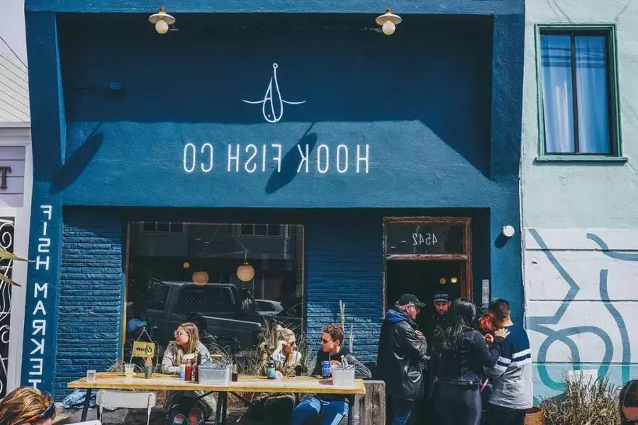 Restaurante Hook Fish en Outer Sunset de San Francisco.