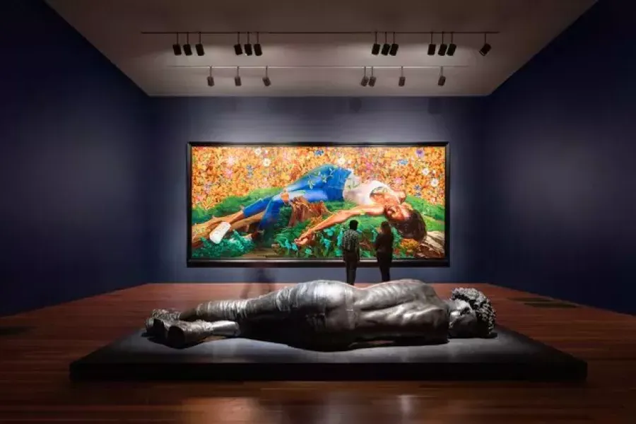 deYoung의 Kehinde Wiley 전시회의 일부입니다.