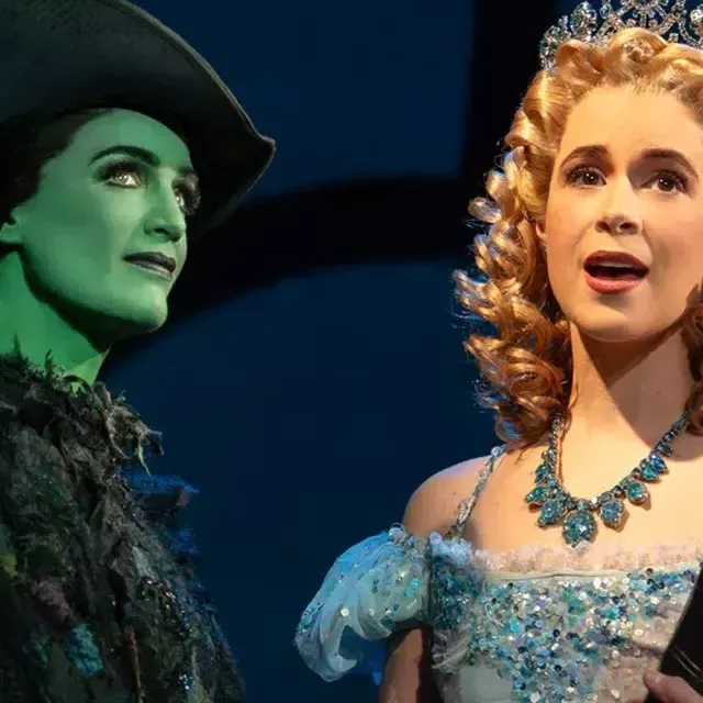 The cast of "Wicked" at San Francisco's Orpheum Theater